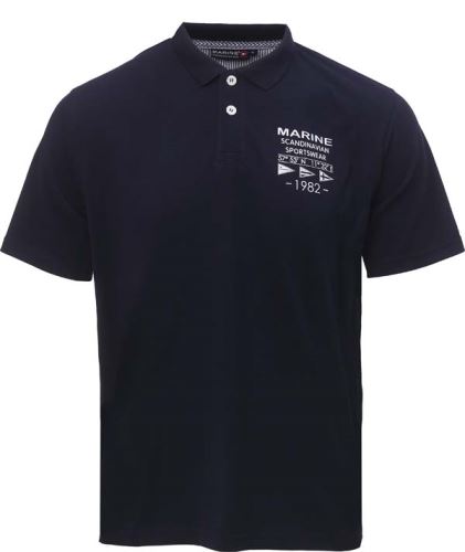 MARINE - Pánske polo tričko - Navy