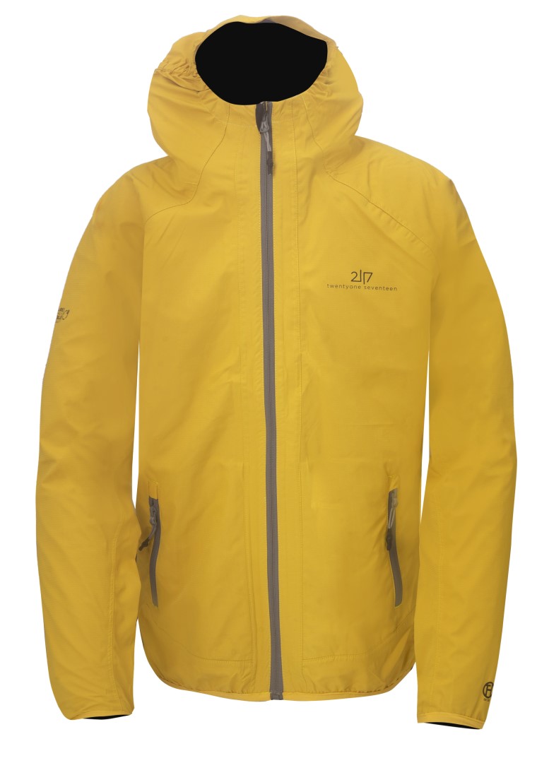 KLACKEN - Dětská ultralehká membránová bunda s kapucí, Žlutá