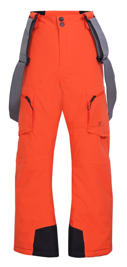 ISFALL - ECO 2L dětské lyžařské kalhoty, oranžová