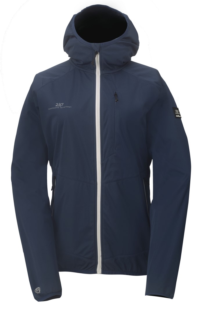 VASSBACKEN - Dámská ultralehká softshellová bunda s kapucí, Modrá