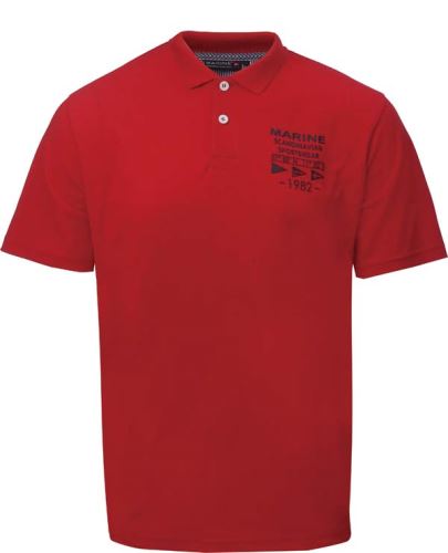 MARINE - Pánske polo tričko - Red