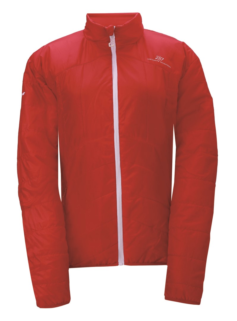 DJURAS - ECO pánská oboustranná lehká zateplená bunda (Primaloft) - červená