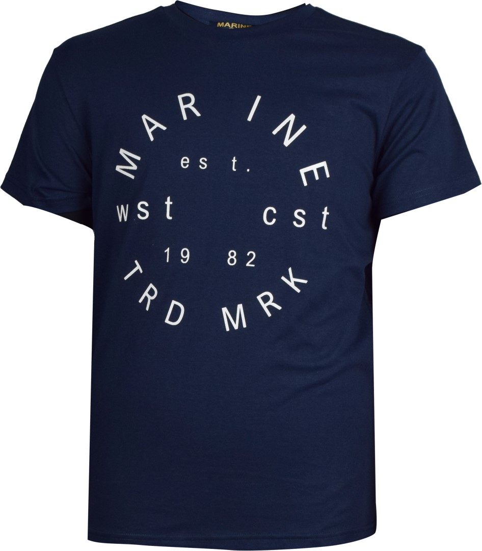 MARINE - Pánské triko s krátkým rukávem - Navy