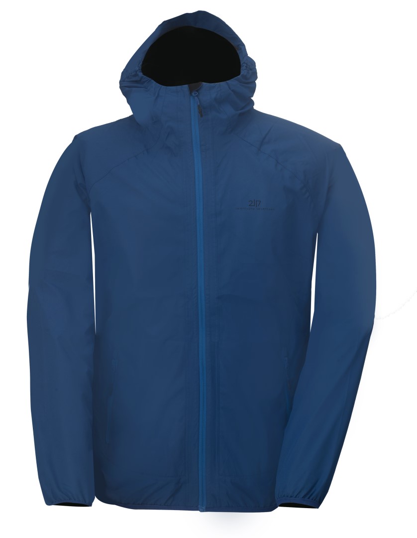 KLACKEN - Pánská ultralehká membránová bunda s kapucí, Modrá