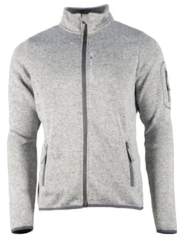 GTS 4004 M S20 - Mens knitted fleece jacket - L. Grey