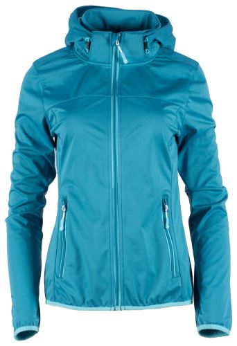 GTS 4013 L S0 - Ladies 3L softshell jacket hood - aqua