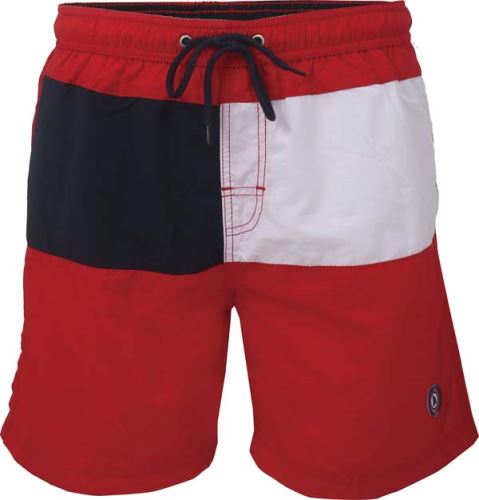 MARINE - Pánské plážové šortky/plavky, Red Comb