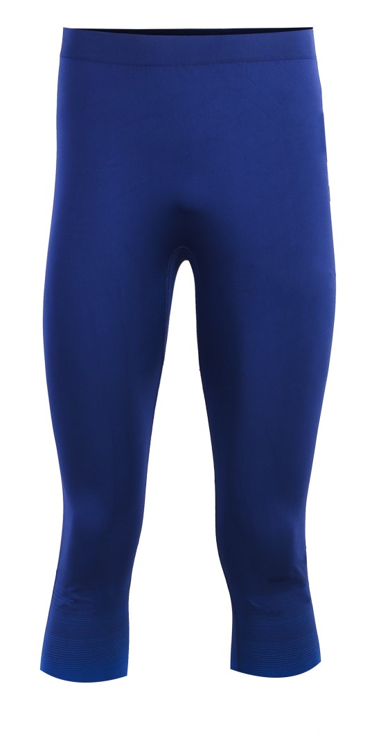 FLISBY - Pánské bezešvé 3/4 termo kalhoty, modrá