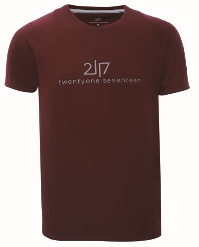 TUN - Pánske funkčné triko s krátkymi rukávmi - Wine Red