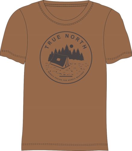 TN - pánské triko s krátkým rukávem, Brown