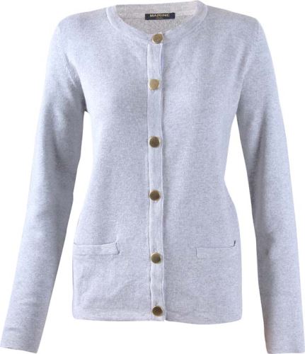 MARINE - womens sweater (cardiggan) - grey melír