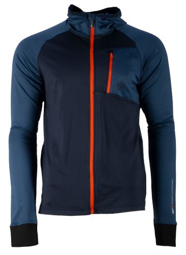 GTS 3003 M S20 - Mens bicolour hoodie jacket - steel blue