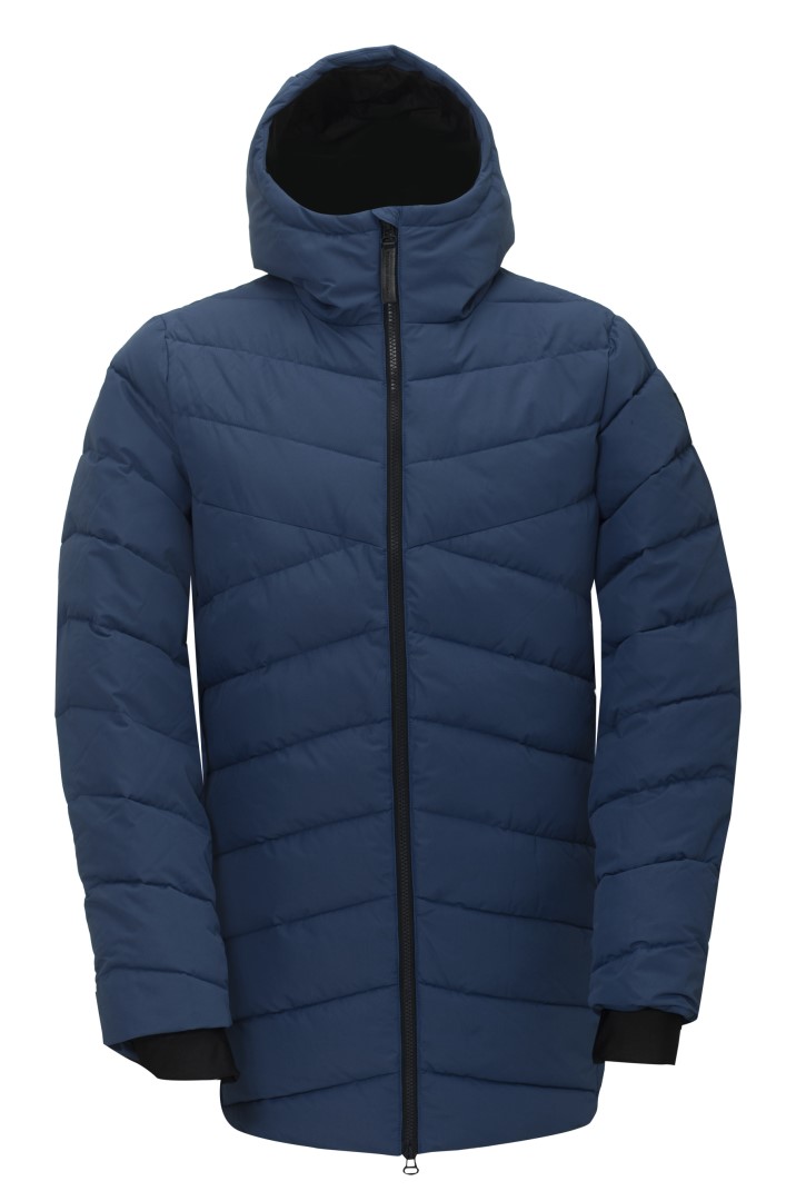 ANNEBERG - ECO Pánský zateplený kabát, modrá