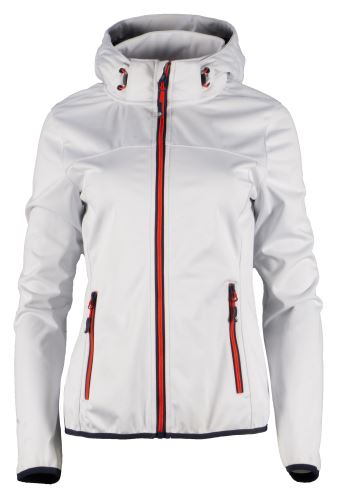 GTS 4013 L S0 - Ladies 3L softshell jacket hood - white