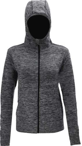 OXIDE - women's seamless hoodie - grey melange