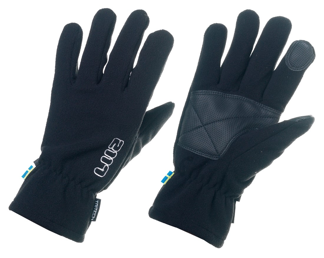 BORGA - unisex microflee gloves - Black