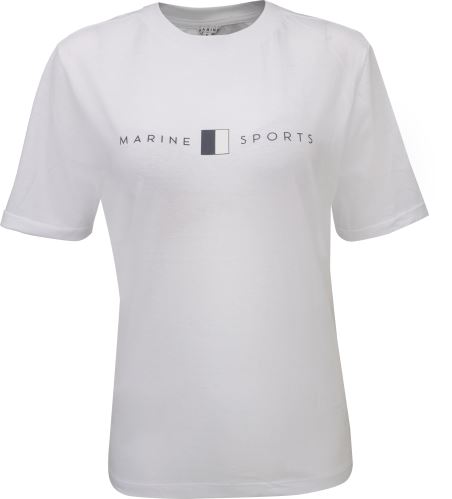 MARINE - Dámské triko s krátkým rukávem, Bílá