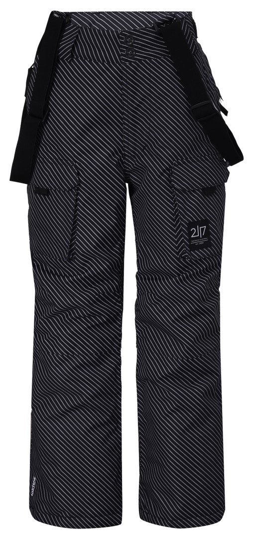 LILLHEM - ECO dětské 2L lyžařské kalhoty, černá AOP