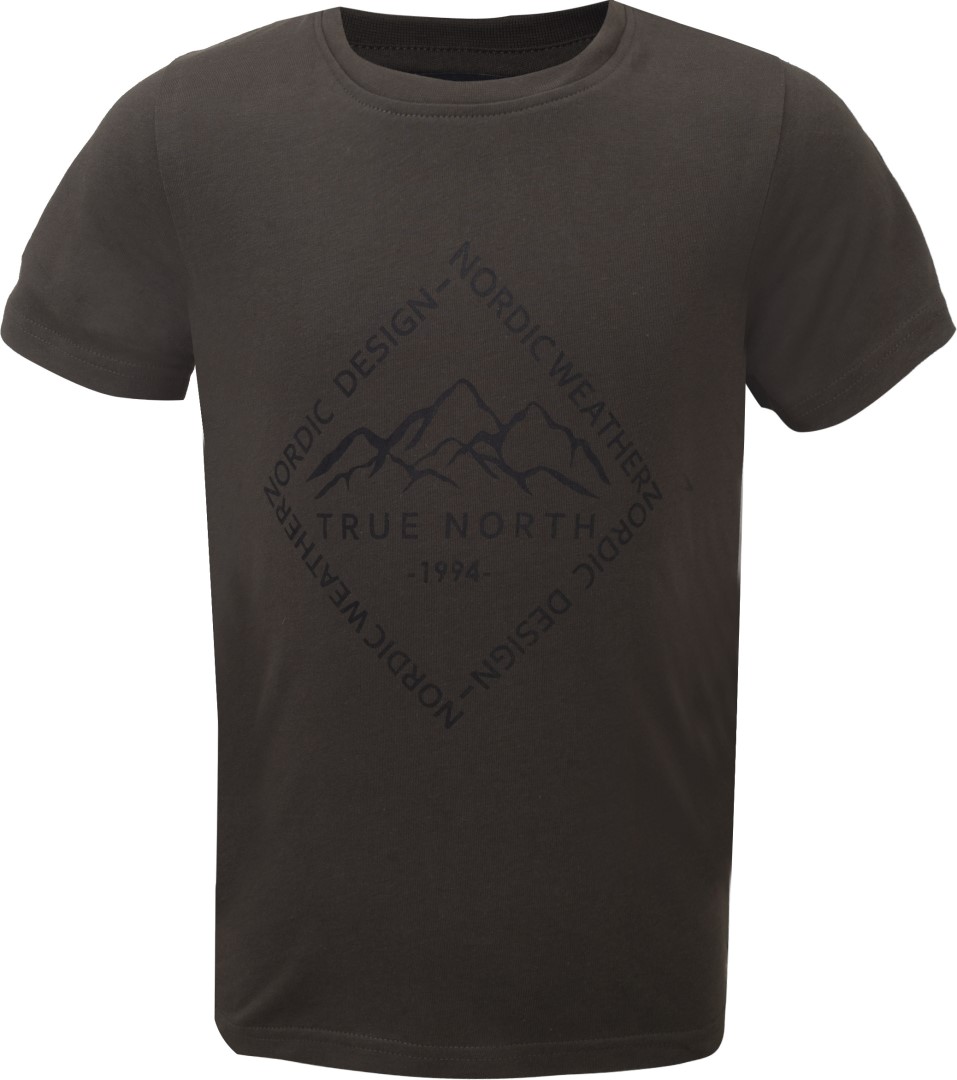 TN - Dětské triko s motivem hor, Tm. zelená