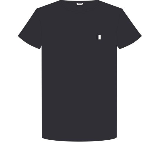 MARINE - Pánské jednobarevné triko s krátkým rukávem, Tmavomodrá