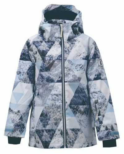 TÄLLBERG - mini Junior winter jacket with removable hood - AOP