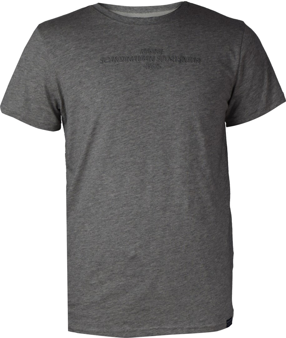 MARINE - Pánské triko s krátkým rukávem - Grey mel