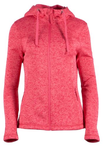 GTS 4075 - Ladies knitted fleece jacket mèlange - pink