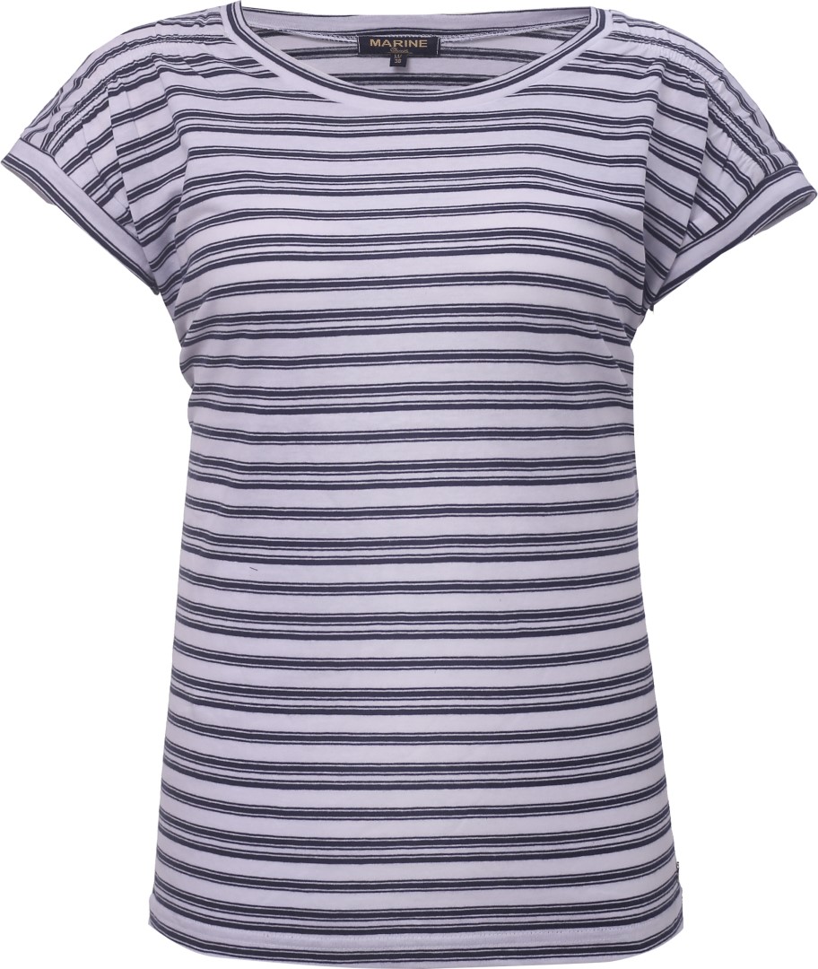 MARINE - dámské tričko s krátkým rukávem - Navy comb