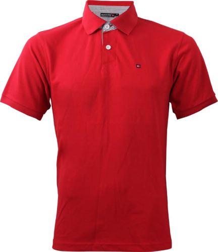 MARINE - Pánske polo tričko s krátkymi rukávmi,  Červená