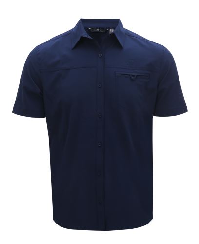 IGELFORS - Pánska outdoorová košeľa s krátkym rukávom - Navy