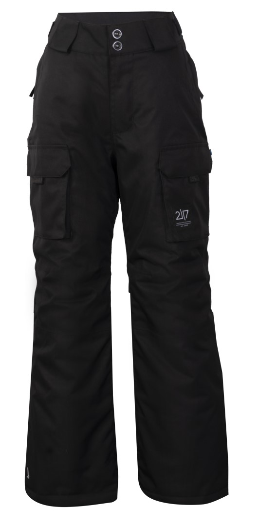 LILLHEM - ECO Dětské lehké zateplené 2L lyžařské kalhoty - Black
