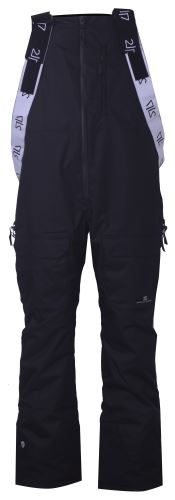 BACKA ECO Pánské lyžařské kalhoty s náprsenkou - Černá