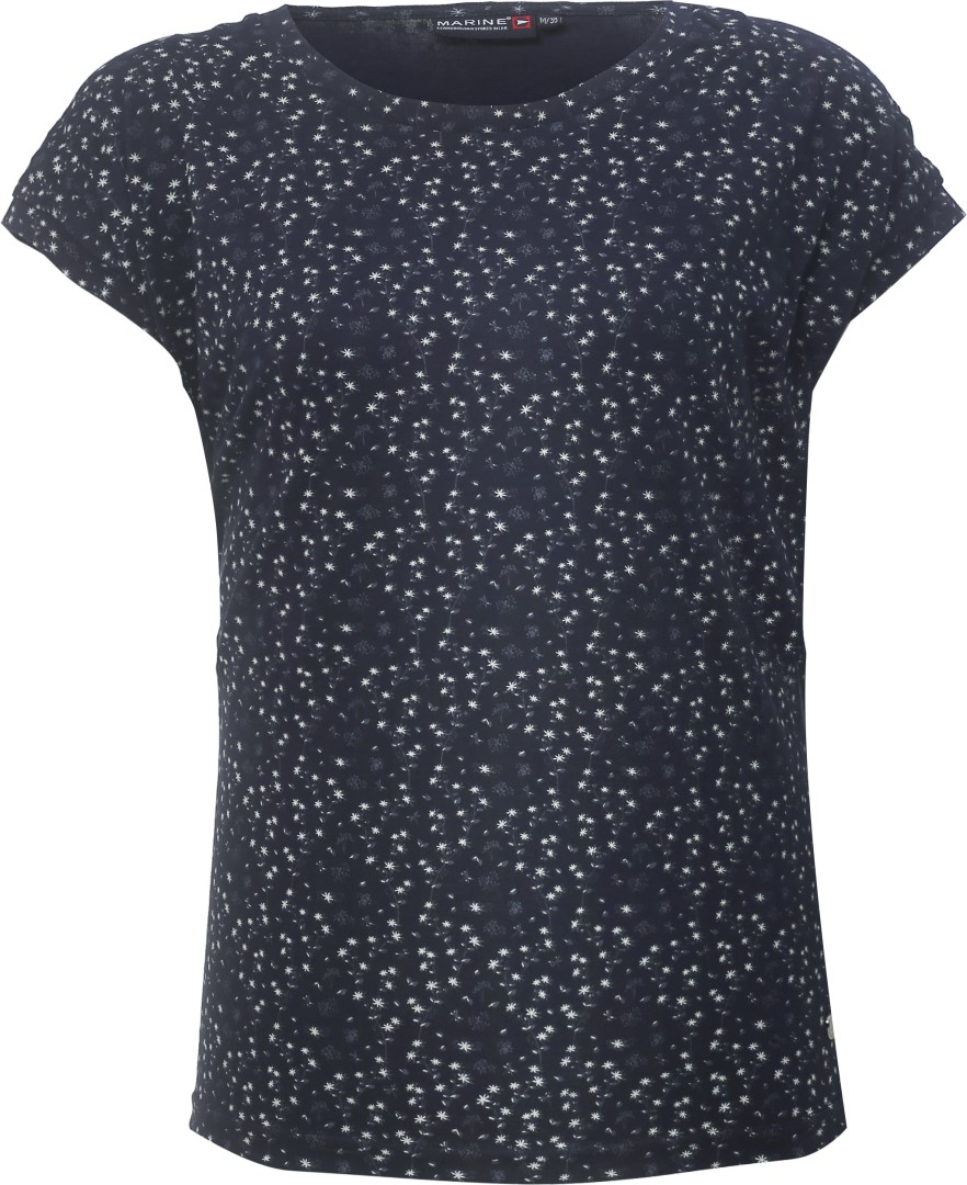 MARINE - dámské tričko s krátkým rukávem, Denim comb