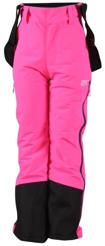 LÖVNÄS - Junior ECO lyžiarske nohavice (DWR) - Signal pink