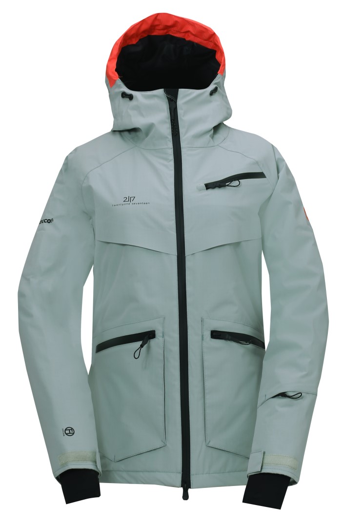 NYHEM - ECO dámská lyžařská bunda, světle zelená - mátová